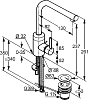 Смеситель Kludi Bozz 382940576 для раковины