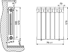 Радиатор биметаллический Rifar Base 500 7 секций