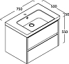 Тумба для комплекта Berloni Bagno Form FOBS03/100 белый глянцевый