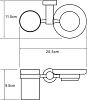 Держатель стакана и мыльницы Wasserkraft Donau 9426