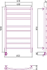 Полотенцесушитель электрический Сунержа Галант 100x60 L