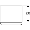 Шкаф 36 см Geberit Smyle Square 500.359.00.1, белый