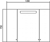 Зеркальный шкаф Aquaton Мадрид 120 1A113402MA010, белый