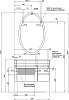 Тумба с раковиной Aquanet Сопрано 1-95 белая с ящиком L