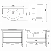 Тумба с раковиной Tiffany Armony ARM2110-B+GIU200110/ALZA bi*1 белый