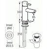 Смеситель для раковины Jado Geometry F1269A хром