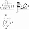 Подвесной унитаз Ravak Uni Chrome X01535 безободковый