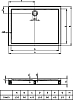 Поддон для душа Riho 254 с панелью и ножками 120x90 см D002008005