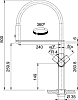 Смеситель для кухонной мойки Franke Centinox Pro 115.0547.855, нержавеющая сталь