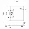 Поддон для душа Cezares Tray AS 90x90 TRAY-AS-A-90-30-W, белый