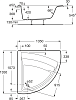 Акриловая ванна Roca Easy 135x135 248188001