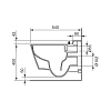 Инсталляция TECE Base K440407.WC2 с безободковым унитазом TECEone с кнопкой смыва TECEnow, черный матовый