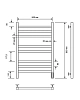 Полотенцесушитель электрический Comfysan 14292 хром