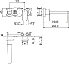 Смеситель для раковины Gattoni H2Omix7000 7003570C0 хром