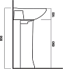 Пьедестал для раковины Sanita Виктория
