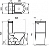 Унитаз-компакт BelBagno Flay-R BB2149CPR с бачком BB2149T