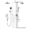 Душевая система Timo Helmi SX-4099/00-16SM хром, белый