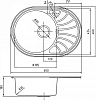 Кухонная мойка Iddis Suno SUN65SLi77, хром матовый