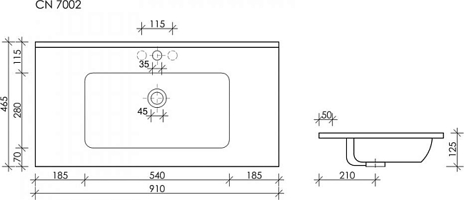 Раковина Ceramica Nova Element CN7002