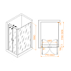 Душевой уголок RGW Passage 060814482-014 стекло прозрачное, профиль черный