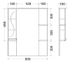 Зеркальный шкаф Mirsant Сандра MRM0139 белый