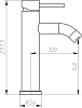 Смеситель для раковины Aquanet Steel 242966 серый