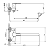 Смеситель для ванны Lemark Basis LM3617C хром