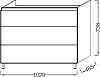 Тумба под раковину 100 см Jacob Delafon Odeon Up EB994-E15 чёрный