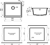 Мойка кухонная Point Сидли 55 PN3007B, черный