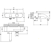 Смеситель для ванны с душем Gessi Goccia 33613#031, хром