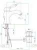 Смеситель для раковины Fiore 82ZZ5221 бронза