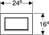 Кнопка смыва Geberit Sigma 20 115.893.JT.1 (не остаются отпечатки пальцев), белый