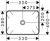 Раковина накладная Hansgrohe Xuniva Q 60168450, белый