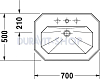 Раковина 70 см Duravit 1930 Series 043870000