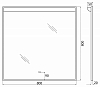 Зеркало BelBagno SPC-UNO-800-800-TCH 80 см, с подсветкой и сенсорным выключателем
