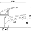 Смеситель для раковины OneLife P11-021cr хром