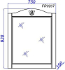 Зеркало Aqwella Франческа FR0207 75 см, белое