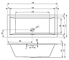 Акриловая ванна Riho Rething Cubic B105013105 белый