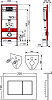 Система инсталляции для унитазов Tece TECEnow K400400 4 в 1 с кнопкой смыва