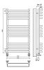 Полотенцесушитель водяной Terminus Рид Рид П13 500х1000 серый