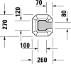 Пьедестал под раковину Duravit 1930 Series 0857910000 (085791 00 00)