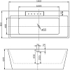 Акриловая ванна BelBagno 181х81 BB19-BIA