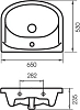 Раковина Santek Эрика 55