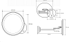 Косметическое зеркало Bemeta 112101149 с подсветкой, хром