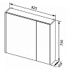 Зеркальный шкаф Aquanet Остин 201729 бежевый, белый