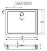 Акриловый поддон для душа Riho Davos 263 130x90 см D002001005 белый