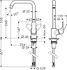 Смеситель для кухни Hansgrohe Focus 31820670, чёрный матовый