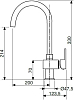 Смеситель для раковины Cezares UNIKA-LSM1-A-03/24-W0, золото