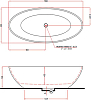 Ванна из искусственного камня Gruppo Treesse Carezza 180х85 V308BO