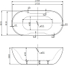 Акриловая ванна BelBagno 180х80 BB28